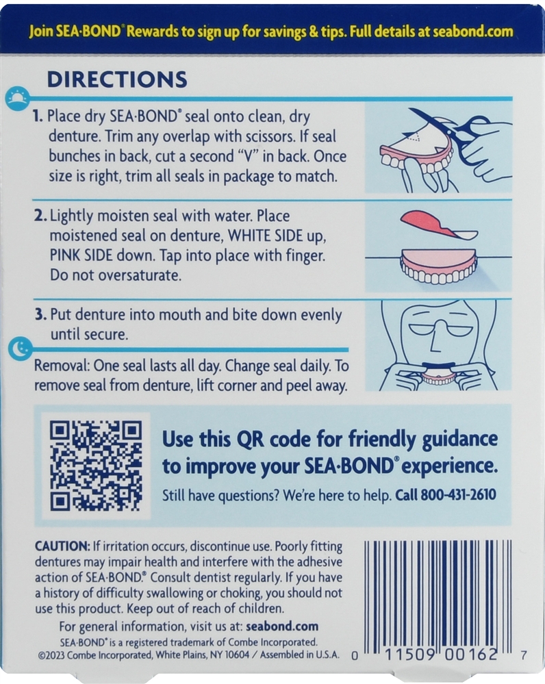 SEA-BOND Denture Adhesive Seals Uppers Original #15 – Image 2