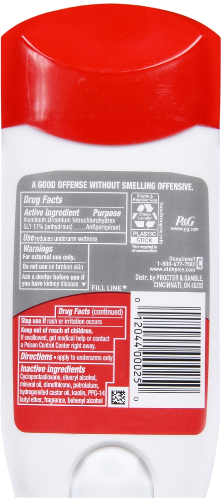 Old Spice High Endurance Antiperspirant & Deodorant Stick Pure Sport – Image 3