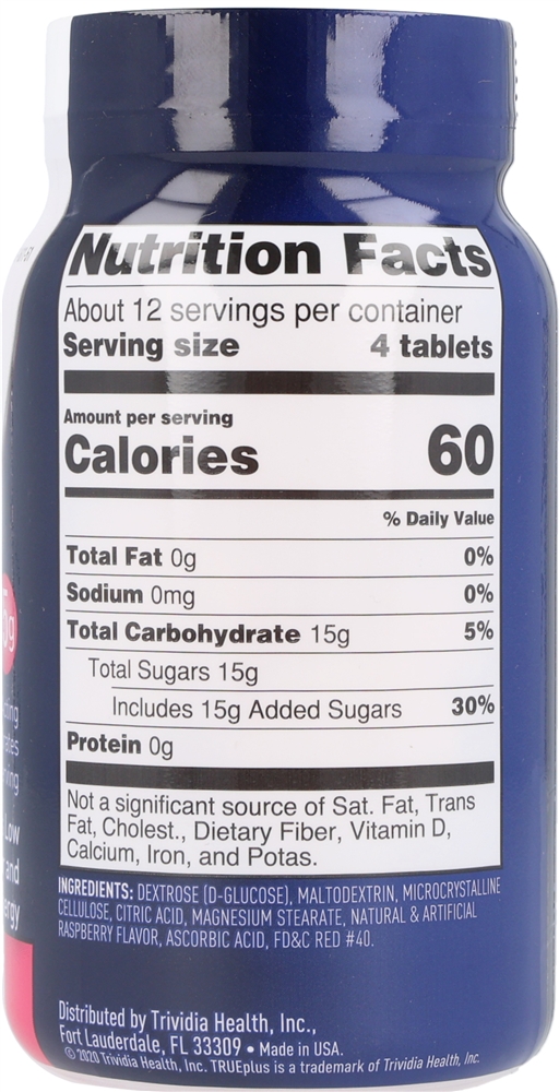 TRUEplus Glucose 15g Tablets Raspberry – Image 3