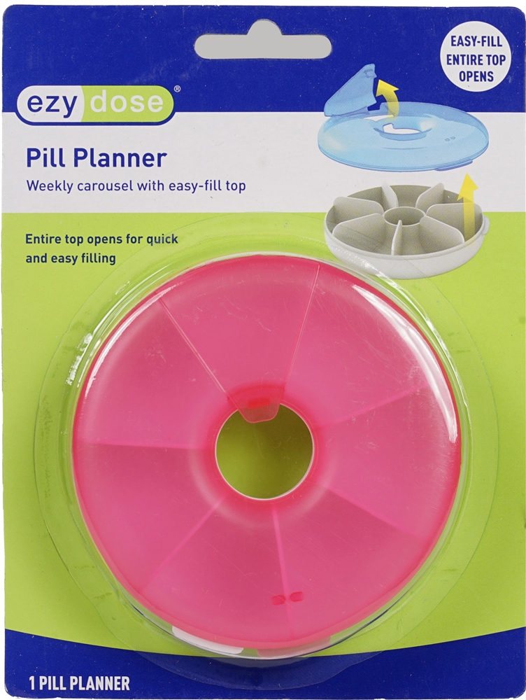 Ezy Dose Carousel Pill Organizer Weekly Easy Fill – Image 7