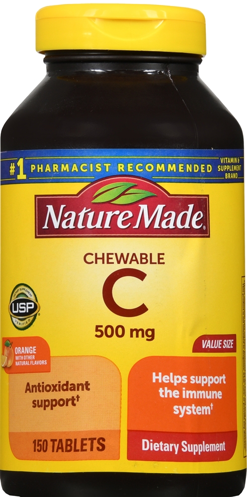 Nature Made C  500 mg Chewable Tablets Orange – Image 4