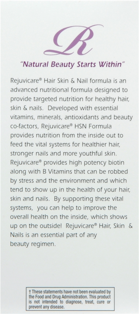 RejuviCare Hair, Skin & Nails 5000 mcg of Biotin Caplets – Image 3