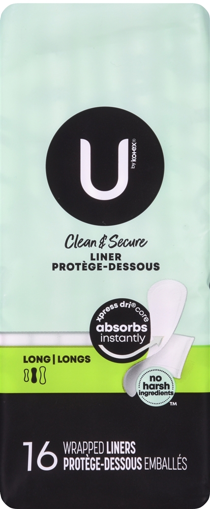 U by Kotex Clean & Secure Liners Long – Image 16
