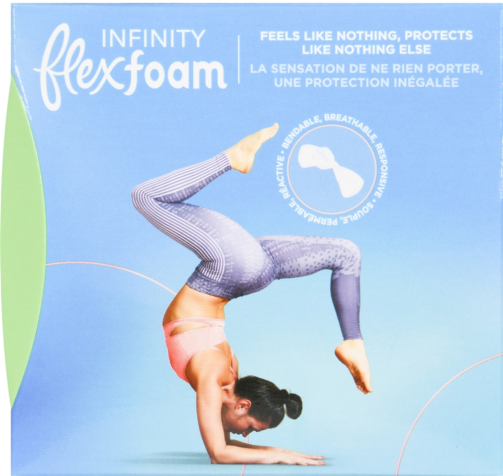 Always Infinity Flexfoam Pads Size 2 Heavy Flow With Flexi-Wings Unscented – Image 4