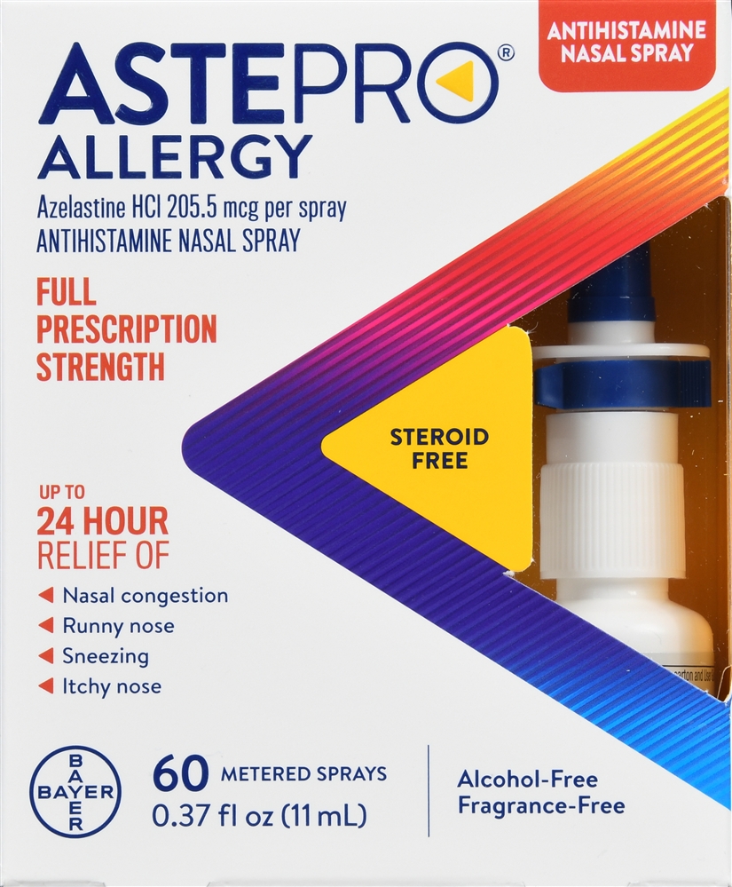 Astepro Allergy Azelastine HCl 205.5 mcg Antihistamine Nasal Spray