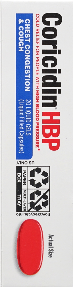 Coricidin HBP Chest Congestion & Cough Liquid Gels – Image 3