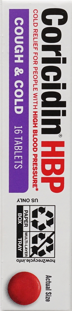 Coricidin HBP Cough & Cold Tablets – Image 4