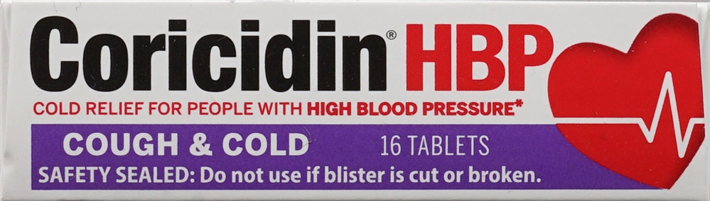Coricidin HBP Cough & Cold Tablets – Image 5