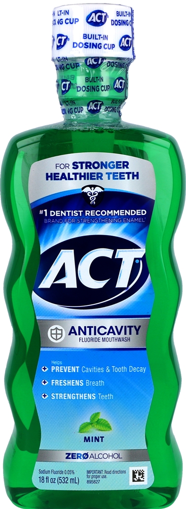 ACT Anticavity Sodium Fluoride 0.05% Mouthwash Mint