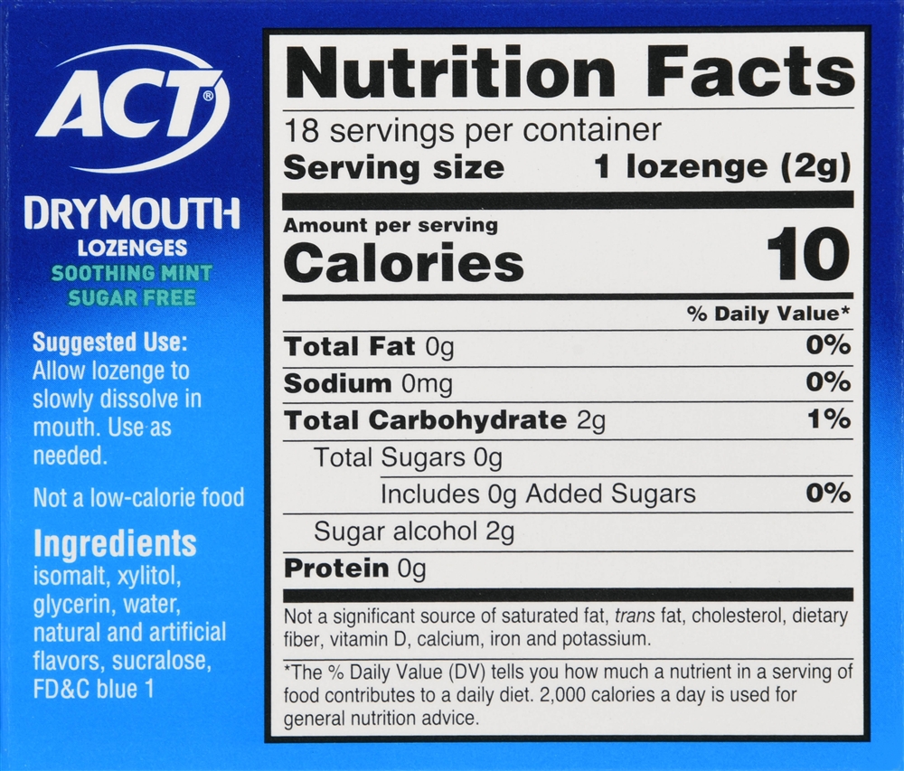 ACT Dry Mouth Lozenges Soothing Mint – Image 5