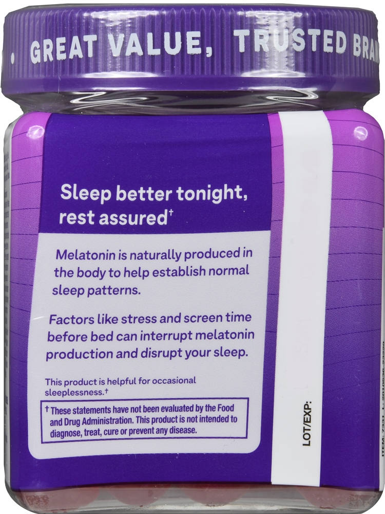 Natrol Melatonin 10 mg Sleep Gummies Strawberry – Image 2