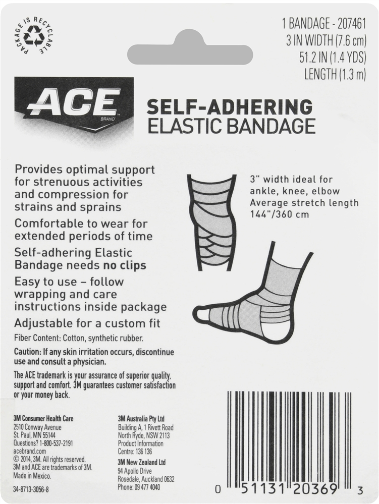 ACE Elastic Bandage Self-Adhering 3 Inch – Image 2