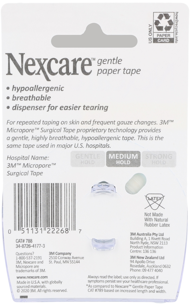 Nexcare Gentle Paper Tape 1" X 360" (10 Yd)