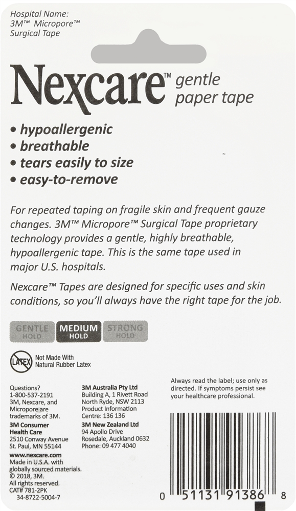 Nexcare Gentle Paper Tape 1 In x 10 Yd – Image 5