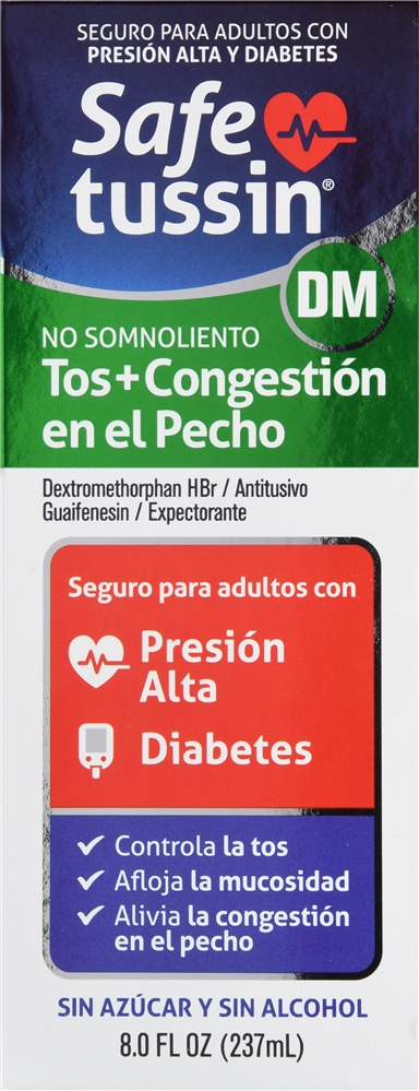 Safetussin DM Cough + Chest Congestion Liquid Non-Drowsy – Image 2