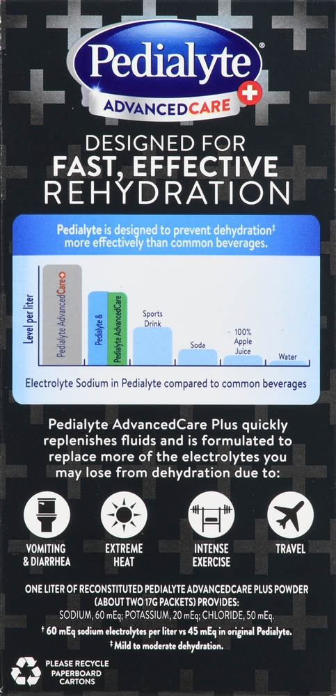 Pedialyte Advanced Care+ Electrolyte Powder Packets Berry Frost – Image 6