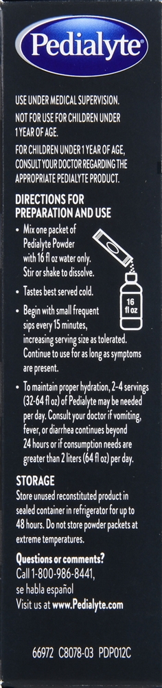 Pedialyte Advanced Care+ Electrolyte Powder Packets Strawberry Freeze