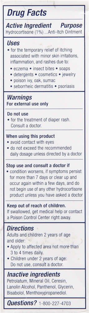 Aquaphor 1% Hydrocortisone Itch Relief Ointment – Image 5