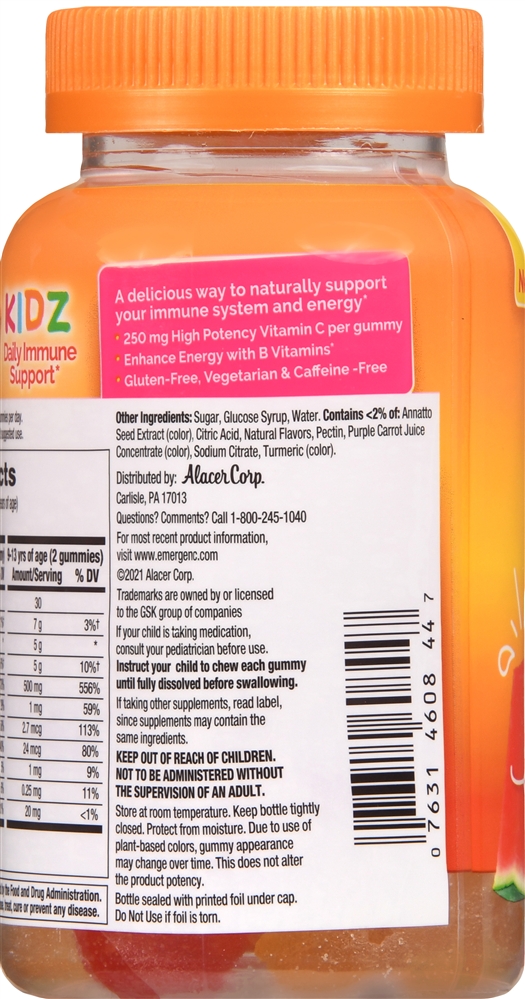 Emergen-C Kidz Daily Immune Support Gummies Fruit Fiesta – Image 4