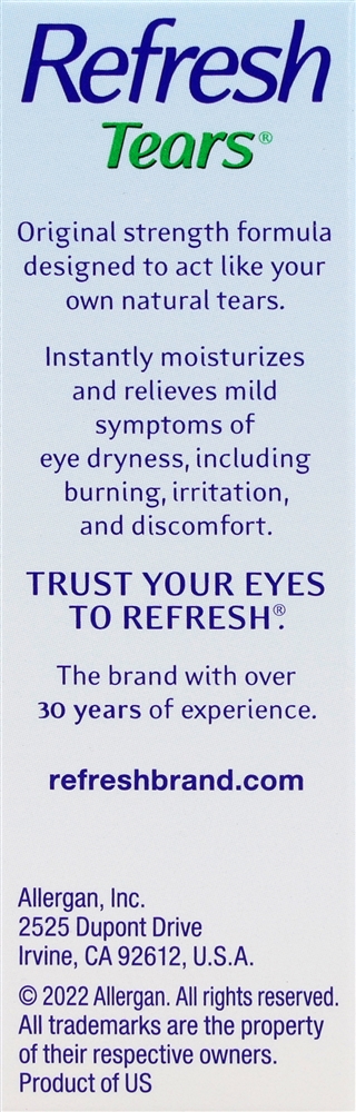 Refresh Tears Lubricant Eye Drops – Image 2