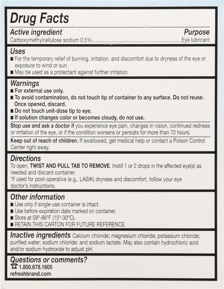 Refresh Plus Lubricant Eye Drops Single-Use Containers – Image 6
