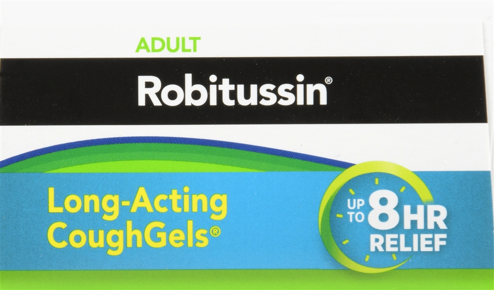 Robitussin Adult Dextromethorphan HBr Cough Suppressant Long-Acting CoughGels – Image 4