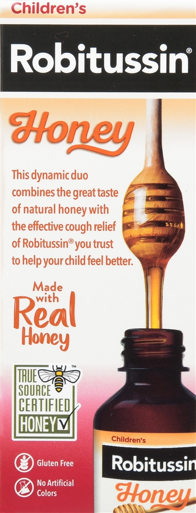 Robitussin Children's Honey Cough & Chest Congestion DM Liquid 4oz – Image 2