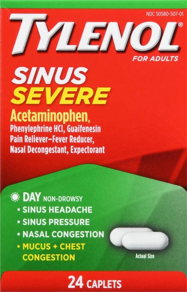 Tylenol Sinus Severe Caplets Non-Drowsy Day – Image 6