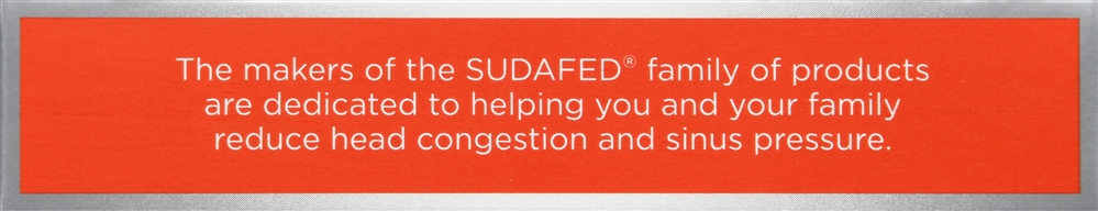SUDAFED Sinus Congestion Pseudoephedrine HCl Coated Caplets Maximum Strength 12 Hour – Image 2