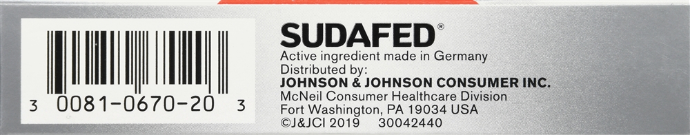 SUDAFED Sinus Congestion Pseudoephedrine HCl Coated Caplets Maximum Strength 12 Hour – Image 3