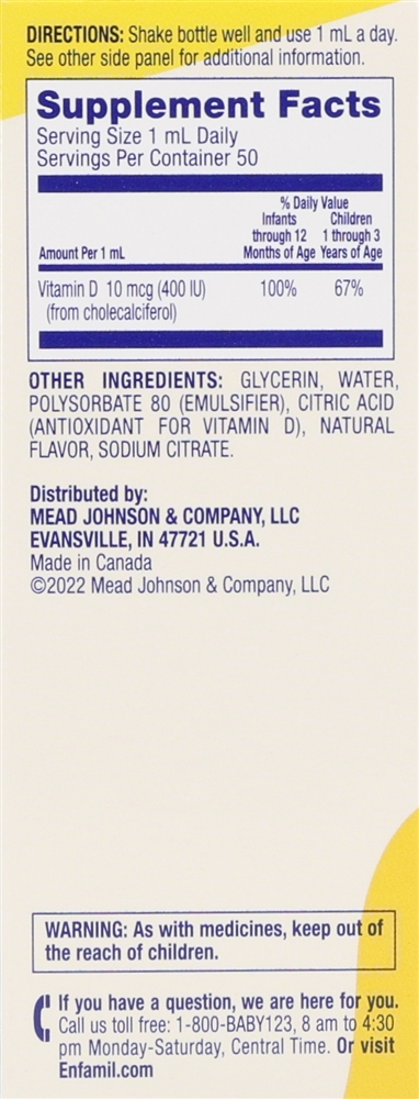Enfamil D-Vi-Sol Vitamin D Drops