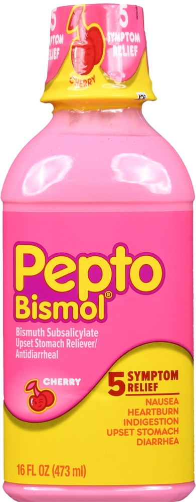 Pepto-Bismol Bismuth Subsalicylate Liquid Cherry