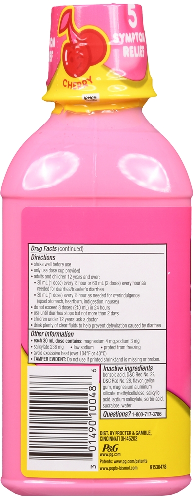 Pepto-Bismol Bismuth Subsalicylate Liquid Cherry – Image 3