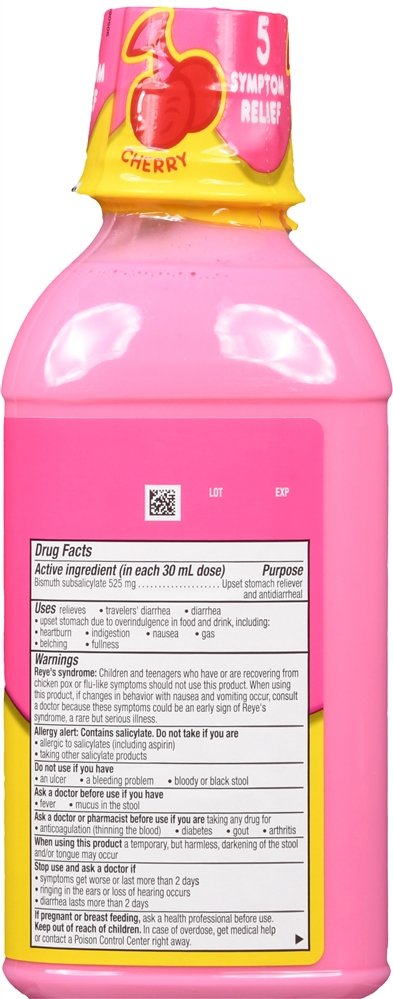 Pepto-Bismol Bismuth Subsalicylate Liquid Cherry – Image 2