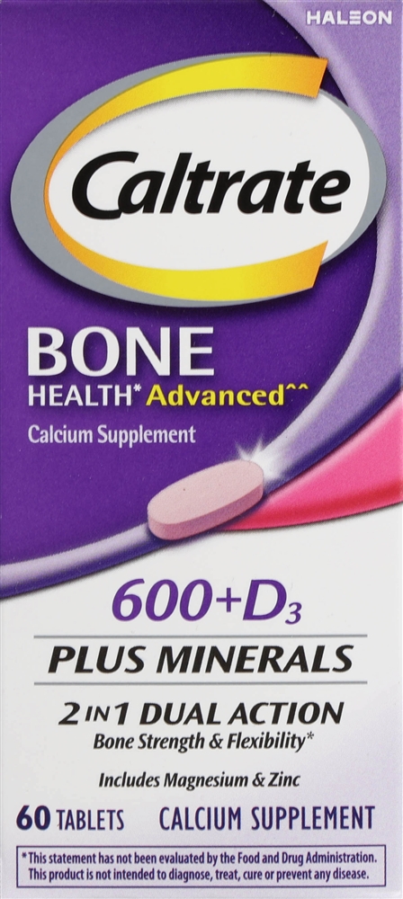 Caltrate Bone Health Advanced Calcium 600 mg + D3 Tablets