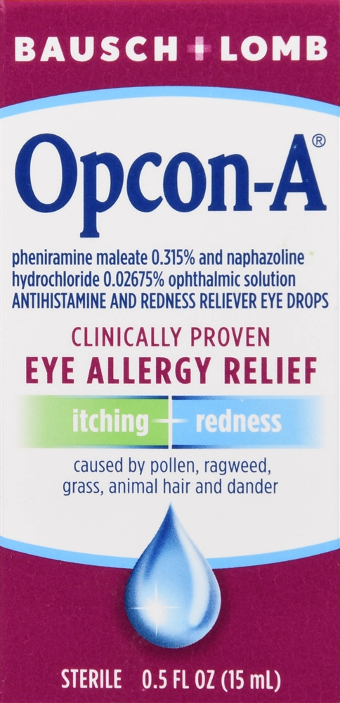 Bausch + Lomb Opcon-A Antihistamine and Redness Reliever Eye Drops – Image 4