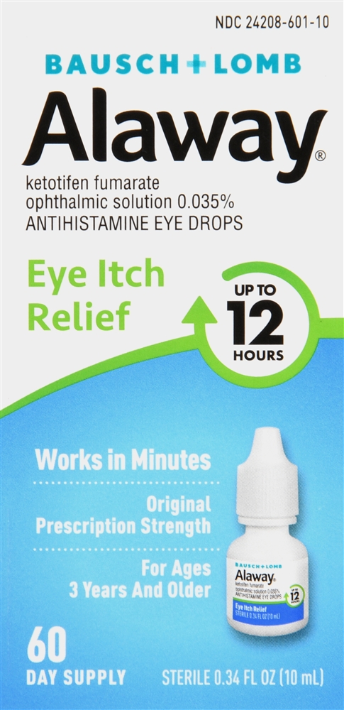 Bausch + Lomb Alaway Eye Itch Relief Ketotifen Fumarate 0.035% Antihistamine Drops – Image 5