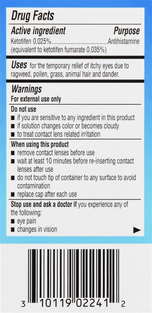 Bausch + Lomb Alaway Eye Itch Relief Ketotifen Fumarate 0.035% Antihistamine Drops – Image 6