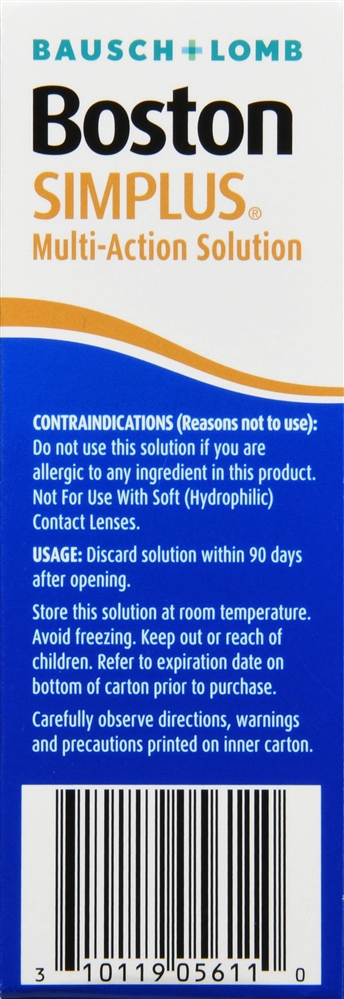 Bausch + Lomb Boston Simplus Multi-Action Solution – Image 3