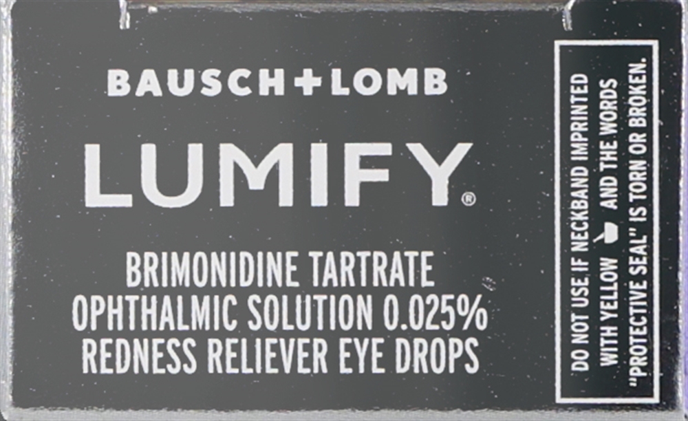 Bausch + Lomb Lumify Brimonidine Tartrate 0.025% Redness Reliever Eye Drops – Image 3