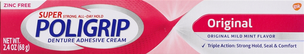 Poligrip Denture Adhesive Cream Original