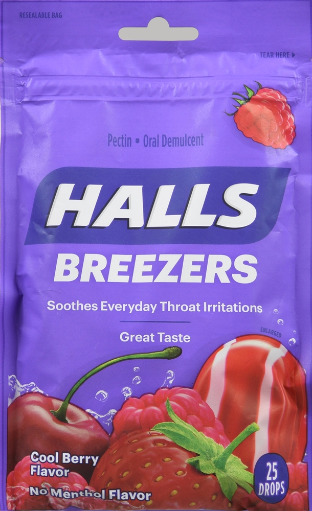 Halls Breezers Pectin Drops Cool Berry – Image 2