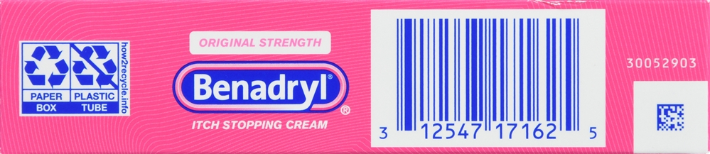 Benadryl Itch Stopping Cream Original Strength