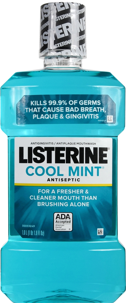 Listerine Antiseptic Mouthwash Cool Mint 1.0L