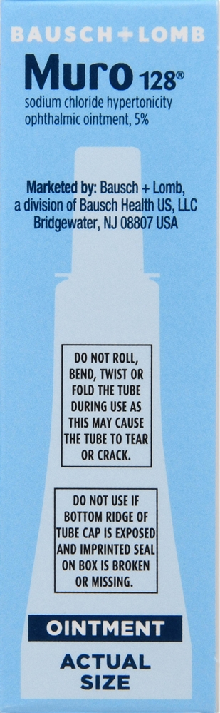 Bausch + Lomb Muro 128 Sodium Chloride 5% Hypertonicity Ophthalmic Ointment