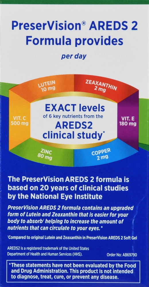 Bausch + Lomb PreserVision AREDS 2 Formula Mini Soft Gels – Image 5