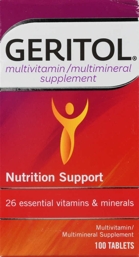 Geritol Nutrition Support Multivitamin/Multimineral Supplement Tablets