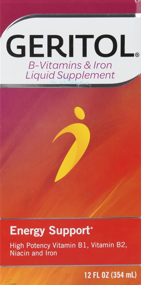 Geritol Energy Support B-Vitamins & Iron Supplement Liquid – Image 2