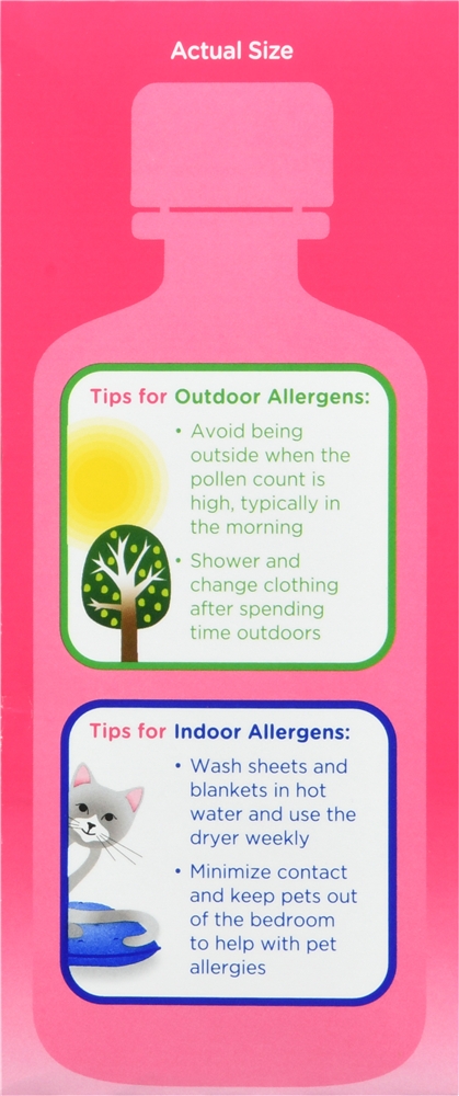 Benadryl Children's Allergy Diphenhydramine HCl 12.5 mg Antihistamine Liquid Cherry