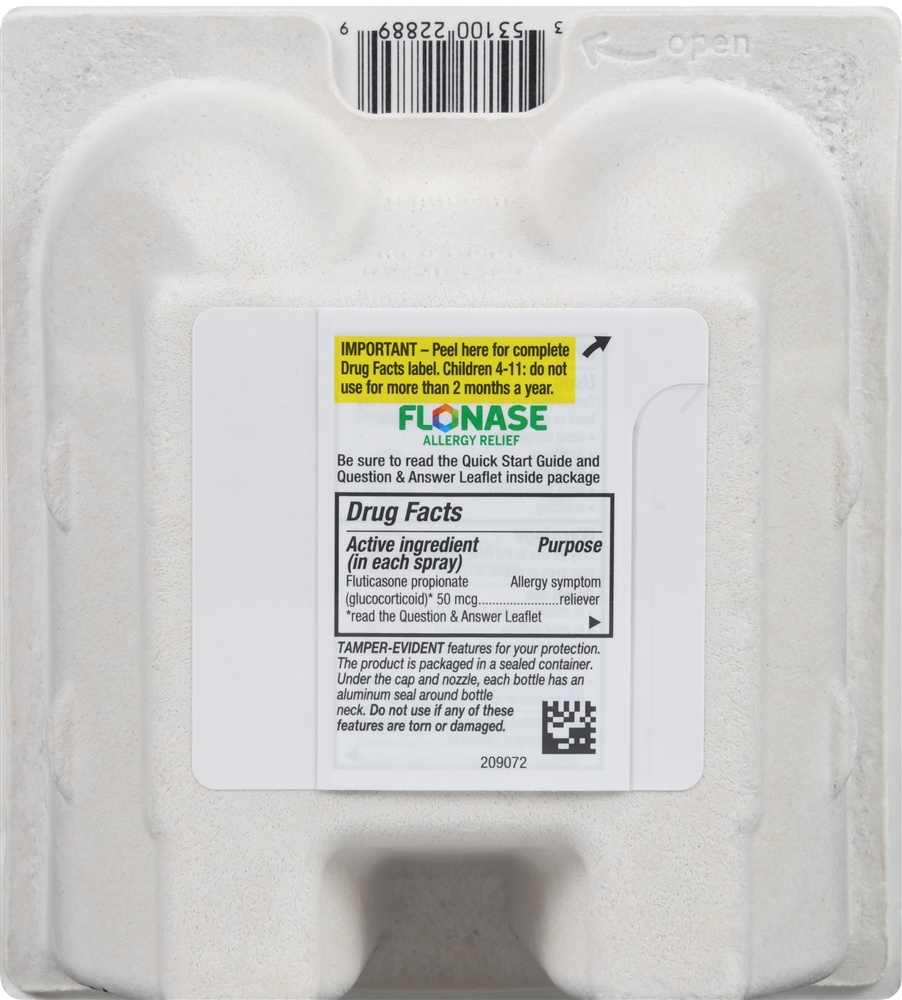 Flonase 24 Hour Allergy Relief Fluticasone Propionate (Glucocorticoid) 50 mcg Nasal Spray – Image 2